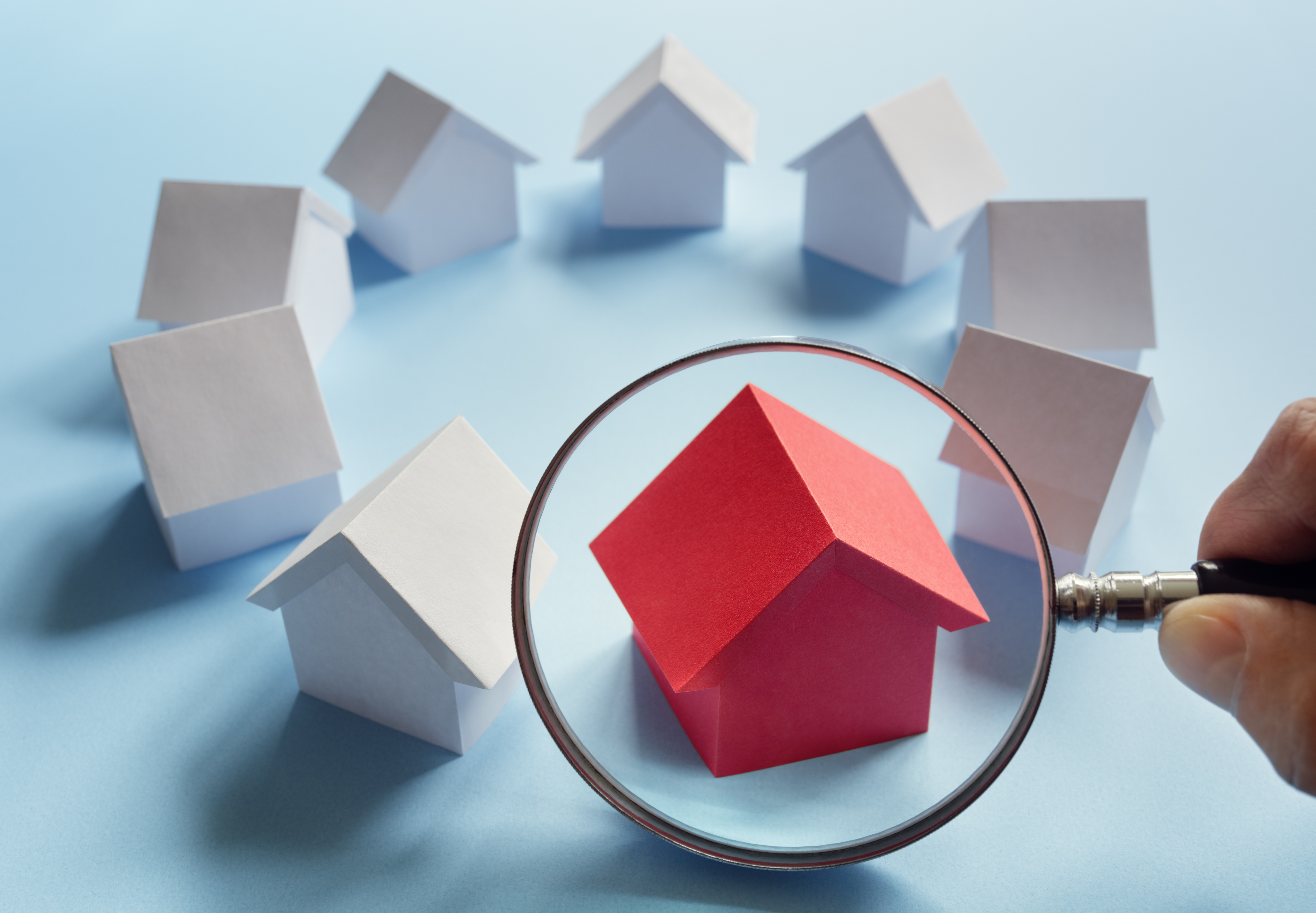 Searching for real estate, house or new home Choosing the right real estate, house or new home
